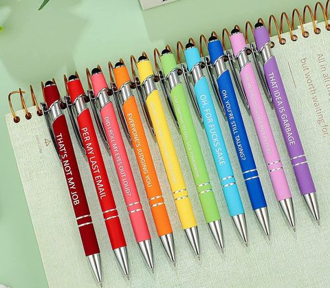 1 Set Letter Learning Metal Preppy Style Ballpoint Pen