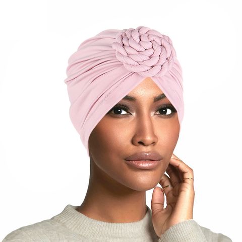 Women's Basic Bohemian Solid Color Flowers Eaveless Sleeve Cap