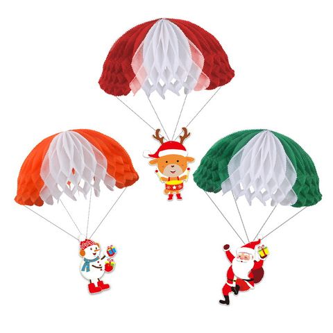 Christmas Cartoon Style Cute Snowman Paper Indoor Party Festival Hanging Ornaments