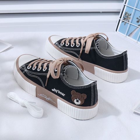 Women's Casual Cartoon Round Toe Canvas Shoes