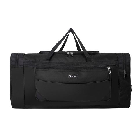 Unisex Basic Solid Color Nylon Travel Bags