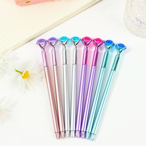 1 Piece Solid Color Learning Plastic Preppy Style Gel Pen