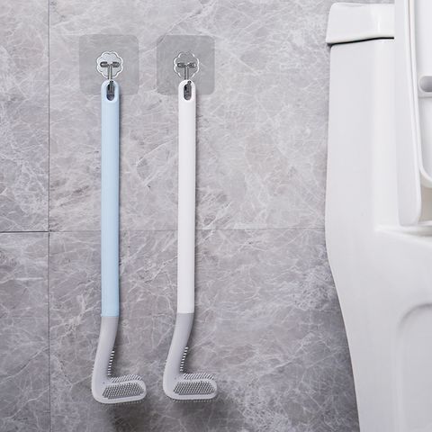 Casual Solid Color Silica Gel Toilet Brush