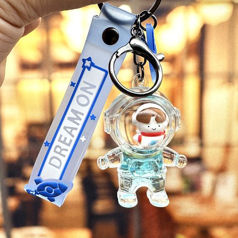 Cartoon Style Astronaut Arylic Women's Bag Pendant Keychain