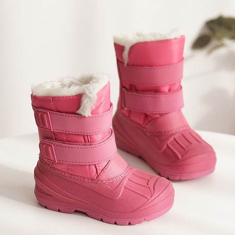 Unisex Sports Solid Color Round Toe Snow Boots