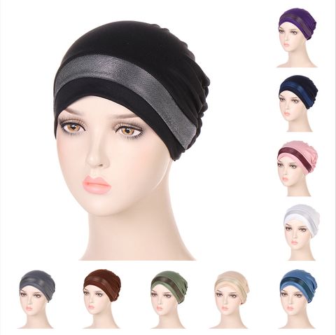 Women's Basic Retro Solid Color Eaveless Sleeve Cap
