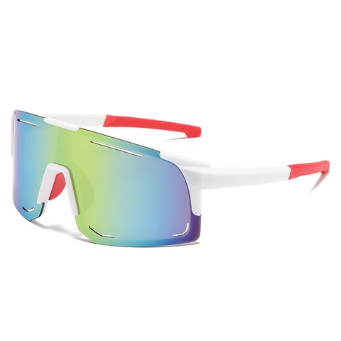 Simple Style Commute Color Block Pc Special-shaped Mirror Full Frame Women's Sunglasses