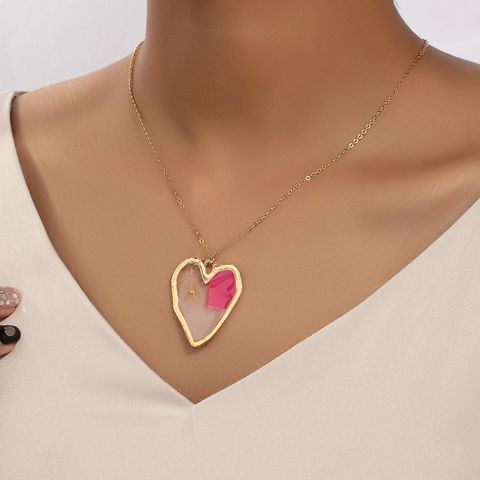 Simple Style Classic Style Heart Shape Alloy Wholesale Pendant Necklace