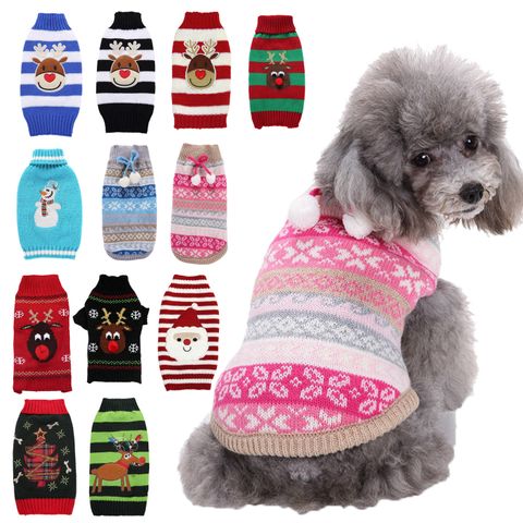 Simple Style Acrylic Color Block Pet Clothing