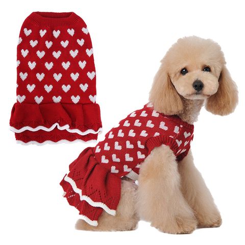 Casual Acrylic Color Block Pet Clothing