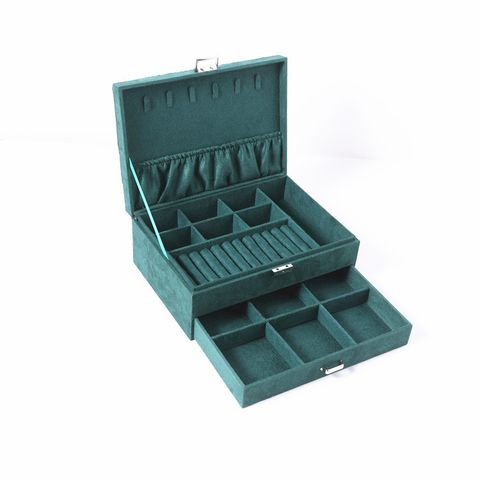 Simple Style Classic Style Solid Color Composite Material Jewelry Boxes