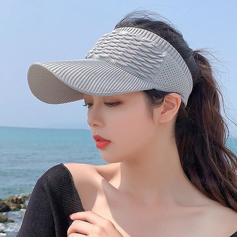 Women's Elegant Basic Simple Style Solid Color Curved Eaves Sun Hat