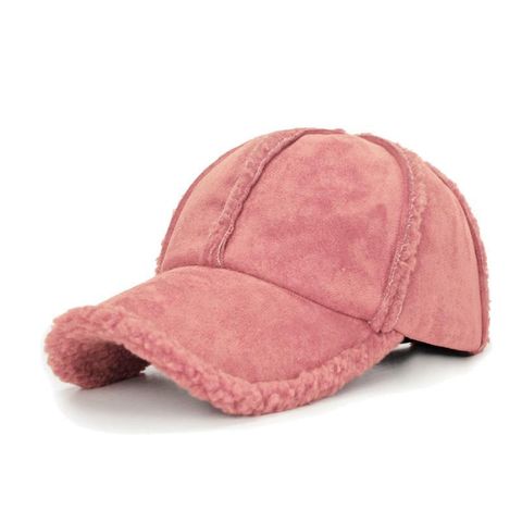 Unisex Basic Simple Style Solid Color Pom Poms Curved Eaves Baseball Cap