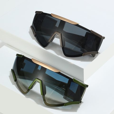 Modern Style Geometric Pc Special-shaped Mirror Full Frame Sports Sunglasses