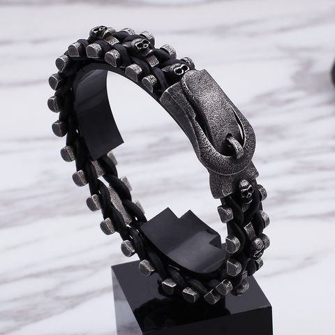 Retro Skull Titanium Steel Men's Bracelets