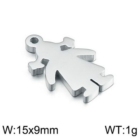 Cute Human Stainless Steel Plating Jewelry Accessories