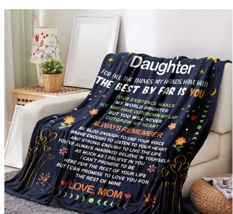 Vacation Letter Polyester Blanket