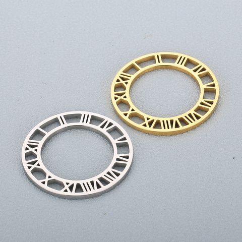 1 Piece Stainless Steel 18K Gold Plated Number