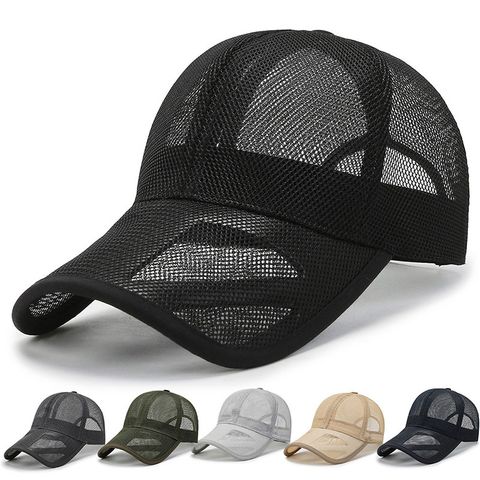 Unisexo Estilo Simple Color Sólido Aleros Curvos Gorra De Beisbol