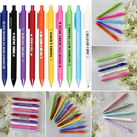 1 Piece Letter Class Learning Daily Mixed Materials Simple Style Gel Pen