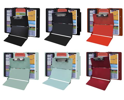 Color Block Metal Class Learning Daily Classic Style Folder