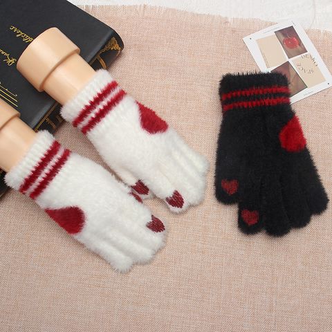 Unisex Cute Simple Style Geometric Gloves 1 Pair