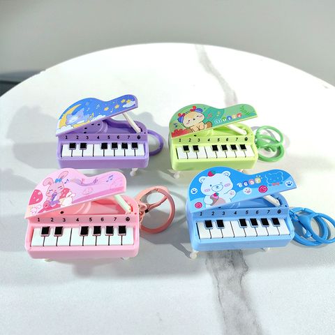 Cute Pano Keys Plastic Women's Keychain