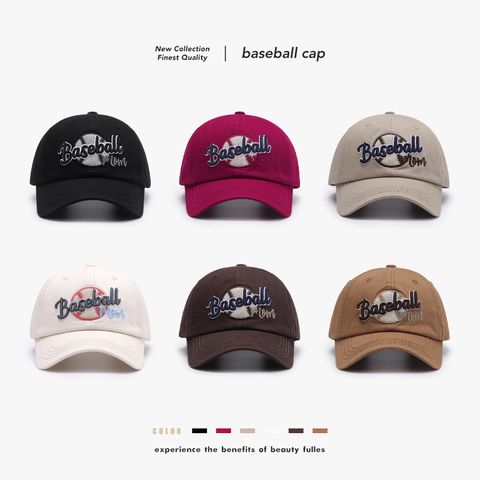 Unisex Basic Lady Simple Style Letter Curved Eaves Baseball Cap