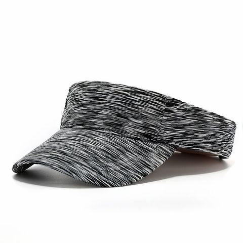 Unisex Simple Style Colorful Stripe Curved Eaves Sun Hat