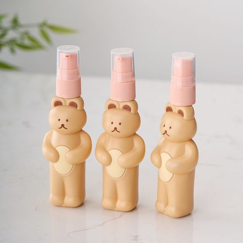 Little Bear Plastic Portable Press Pump Cosmetics Storage Bottle