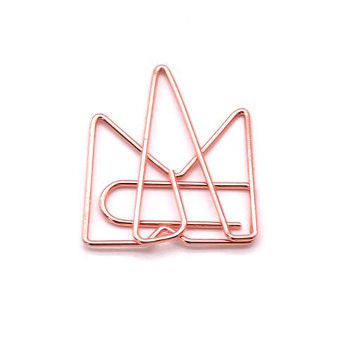 1 Piece Solid Color Class Learning Metal Casual Paper Clip