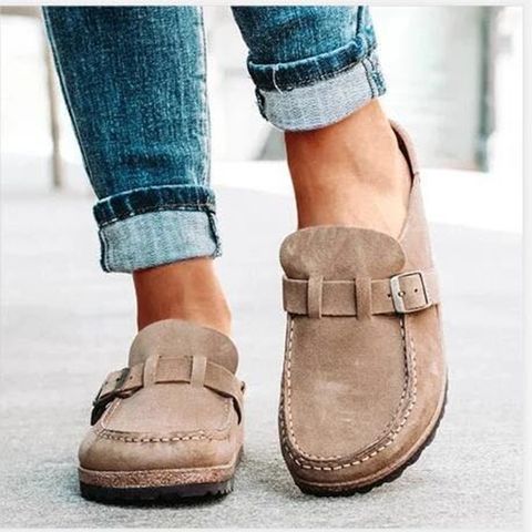 Women's Commute Solid Color Round Toe Loafers