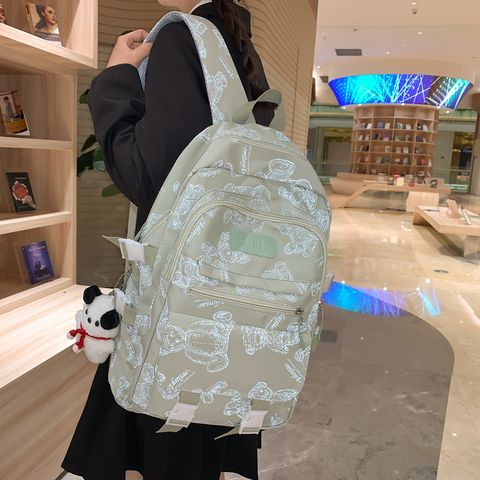 One Size Solid Color Casual School Daily Backpack