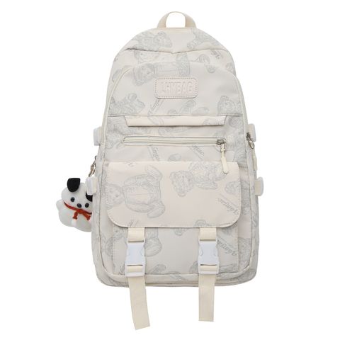One Size Solid Color Casual School Daily Backpack