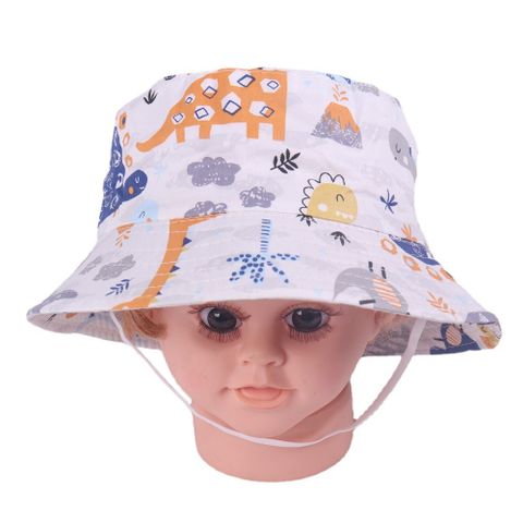 Children Unisex Basic Color Block Bucket Hat