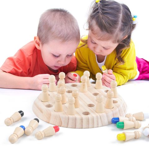 Learning Toys Kids(7-16years) Toddler(3-6years) Solid Color Wood Toys