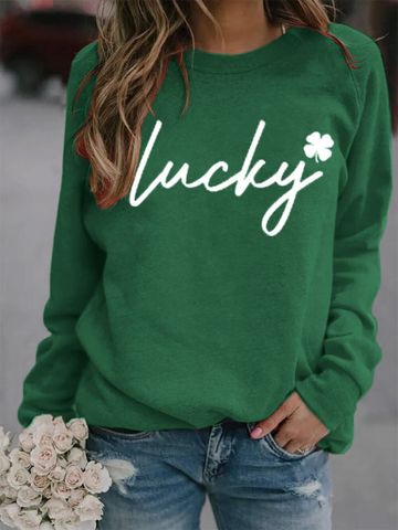 Unisex Hoodies Long Sleeve Streetwear Shamrock