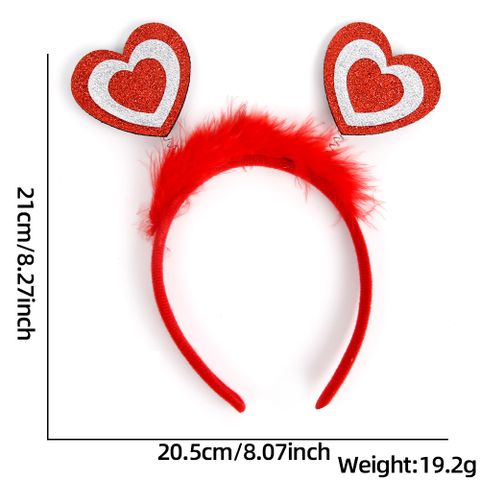 Valentine's Day Cute Heart Shape Plastic Party Festival Headband