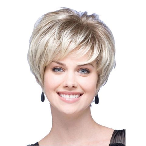 Unisex Simple Style Casual High Temperature Wire Side Fringe Short Curly Hair Wigs