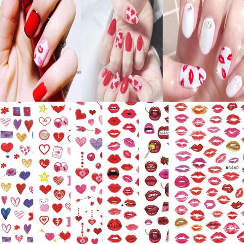 Valentine's Day Simple Style Heart Shape Pet Nail Decoration Accessories 1 Piece