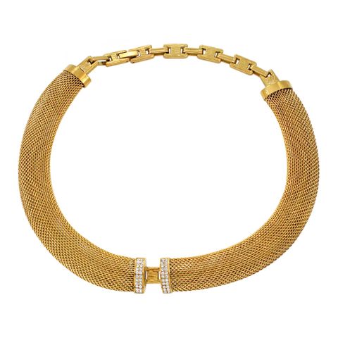 Hip-hop Retro Solid Color Stainless Steel Titanium Steel Plating Gold Plated Bracelets Necklace