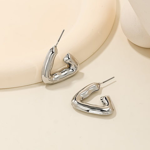 1 Piece Ig Style Simple Style Commute Triangle Metal Alloy Ear Studs