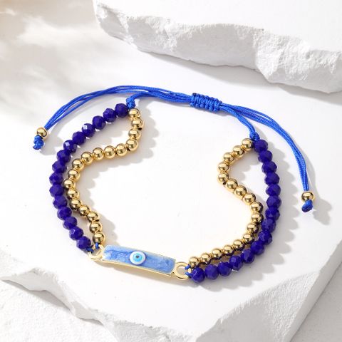 Casual Cute Simple Style Color Block Beaded Alloy Beaded Women's Bracelets