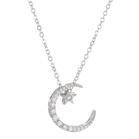 Sweet Star Moon Alloy Women's Pendant Necklace