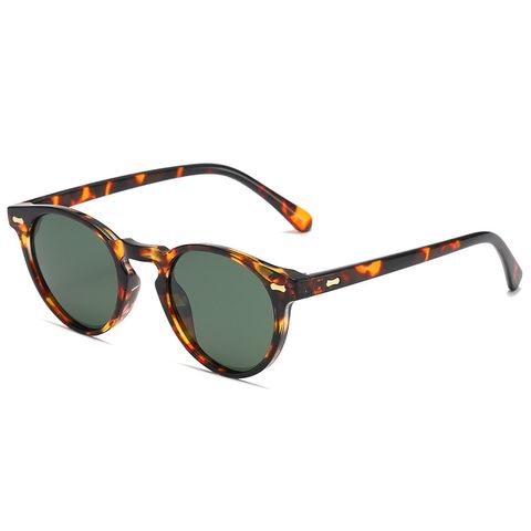 Retro Einfacher Stil Einfarbig Tak Runder Rahmen Vollbild Männer Sonnenbrille