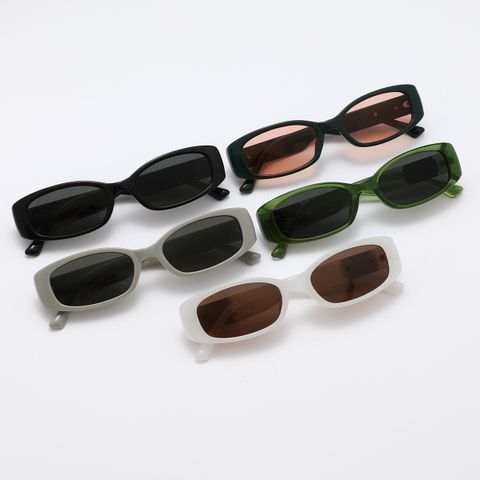Retro Simple Style Color Block Pc Oval Frame Full Frame Women's Sunglasses