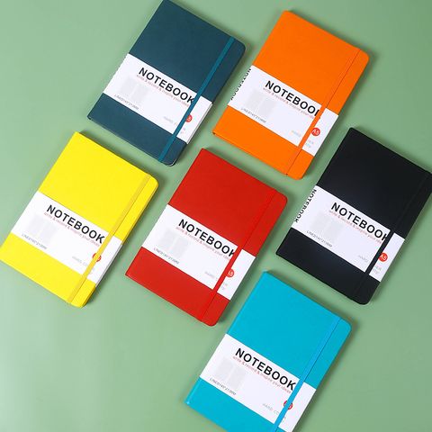1 Piece Solid Color Class Learning Paper Cute Notebook
