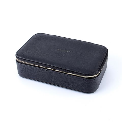 Retro Solid Color Pu Leather Jewelry Boxes