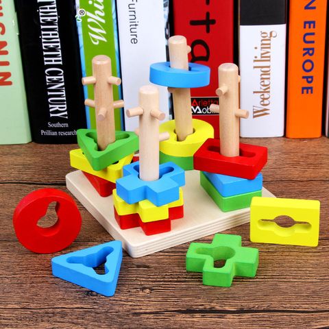Building Toys Color Block Wood Toys