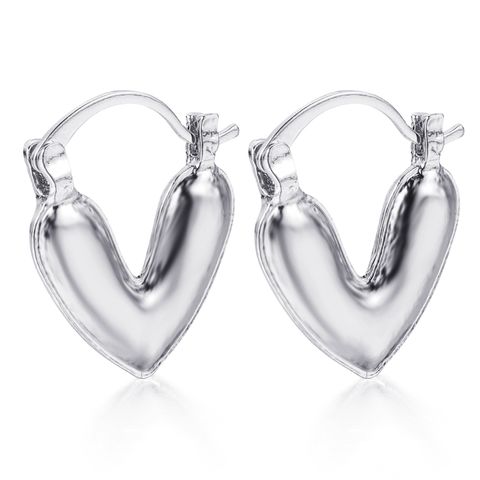 1 Par Estilo Simple Estilo Clásico Forma De Corazón Aleación Aretes